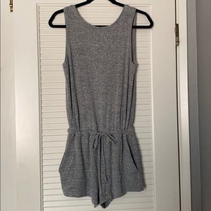 GAP heather gray romper